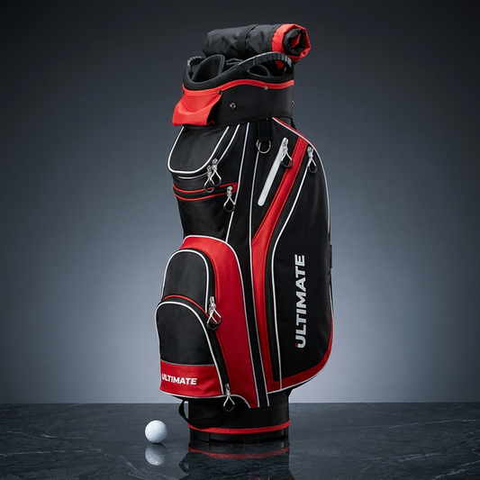 9.5" Golf Cart Bag W/14 Divider Rain Hood Cooler Bag 8 Pockets — Studio Shot
