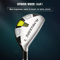 Complete Golf Clubs Set Golf Men'S Regular 9-Piece Complete Set - Right Hand,Yellow