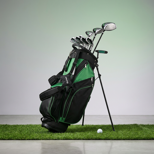 Ultimate Men'S Golf Complete Set with Rain Hood, 13 Pieces, Green — Studio Shot