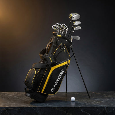Complete Golf Clubs Set Golf Men'S Regular 9-Piece Complete Set - Right Hand,Yellow