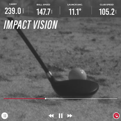 MLM2PRO Launch Monitor Golf Simulator | Swing Trainer & Shot Tracker for Home & Driving Range | Golf Training Aid (3 Chrome Tour Balls)