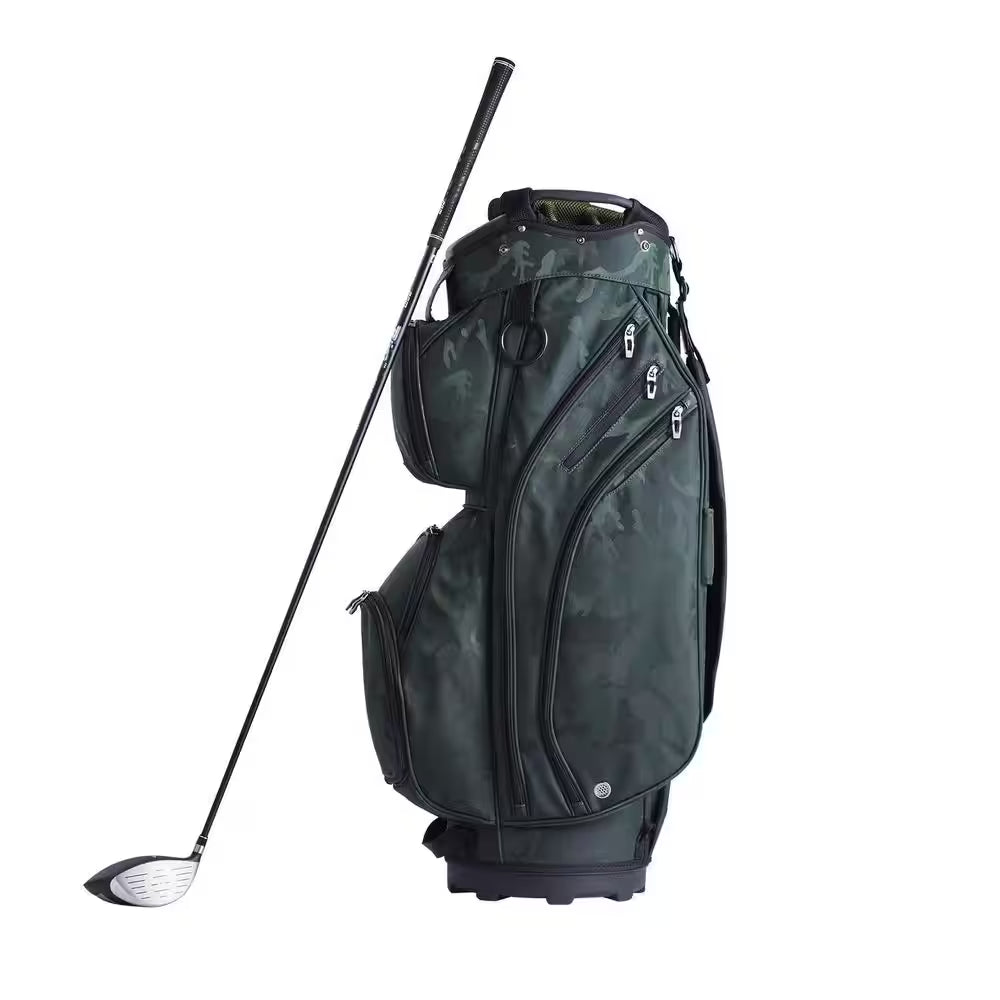 Golf Cart Bag with 14 Way Organizer Divider Top, 36 In. 11 Pockets Premium Nylon Cart Bag, Durable Golf Bags