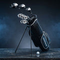Men'S Complete Golf Clubs Package Set 10 Pieces Includes Alloy Driver Black