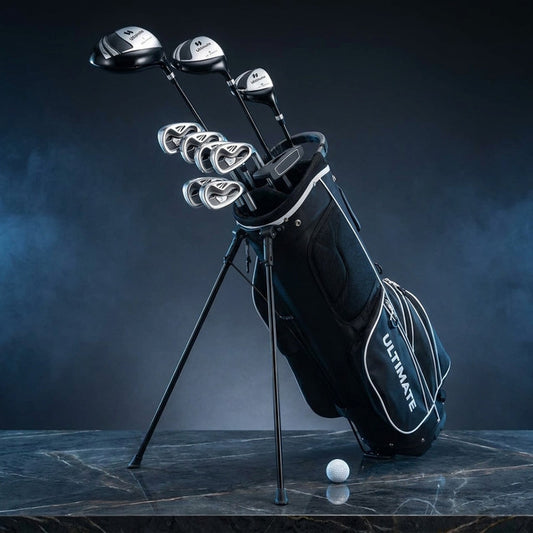 Men'S Complete Golf Clubs Package Set 10 Pieces Includes Alloy Driver Black — Studio Shot