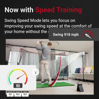 SC4 PRO Golf Launch Monitor & 3D Driving Range Simulator for Indoor and Outdoor Use | Portable Golf Swing Analyzer & Golf Tracker with Built-In Screen | No Fees