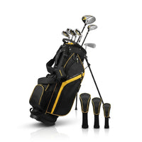 Complete Golf Clubs Set Golf Men'S Regular 9-Piece Complete Set - Right Hand,Yellow — Studio Shot